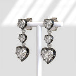 Elegant lab grown diamond earrings with brilliant cut stones set in fine gold jewelry for women