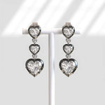 Elegant lab grown diamond earrings with brilliant cut stones set in fine gold jewelry for women