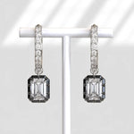 2.26 Ct emerald cut lab grown diamond earrings with brilliant sparkle elegant luxury jewelry for daily wear and gifting
