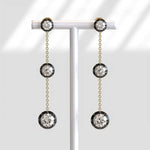 1.85 Ct princess cut lab grown diamond earrings modern chic wedding jewelry sparkling sustainable luxury design