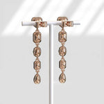Designer Hoop Multi Shape 5 Ct Lab Grown Diamond Earrings Sparkling Luxury Jewelry for Modern Fashion
