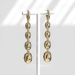 Fancy Color Oval 4.06 Ct Lab Grown Diamond Earrings Luxury Sparkling Jewelry Gift for Women
