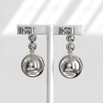 2.09 Ct round cut lab grown diamond earrings elegant bridal jewelry with brilliant sparkle and timeless design