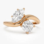 1.75 Ct MOI lab created princess cut diamond ring in gold band, elegant and refined.