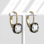 Elegant cushion cut lab grown diamond stud earrings in 14K gold 1 ct classic women jewelry