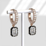 2.26 Ct emerald cut lab grown diamond earrings with brilliant sparkle elegant luxury jewelry for daily wear and gifting