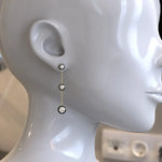 1.85 Ct princess cut lab grown diamond earrings modern chic wedding jewelry sparkling sustainable luxury design