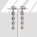 Designer Hoop Multi Shape 5 Ct Lab Grown Diamond Earrings Sparkling Luxury Jewelry for Modern Fashion