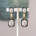 5 carat lab grown diamond earrings for women, elegant bridal style sparkling stud earrings