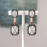 5 carat lab grown diamond earrings for women, elegant bridal style sparkling stud earrings
