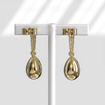 Vintage Pear-Round Cut 5.00 Ct Lab Grown Diamond Earrings Antique Style Elegant Fine Jewelry Gift