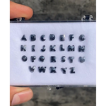 12.24 Ct natural black diamond alphabet cut pair diamond, raw diamonds, rough diamonds, gia certified diamonds, best man made diamonds.