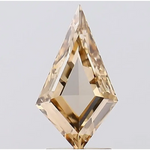 1.69 Ct fancy brown lab grown diamond in kite cut, unique geometric loose diamond for custom engagement ring or modern fine jewelry