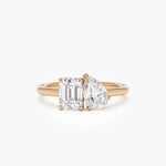1.50 Ct Toi lab created diamond ring, prong setting, perfect for engagement or special occasions.