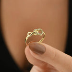 Dainty gold signet ring with diamond sunburst design minimal luxury jewelry for women