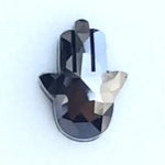 2.17 carat natural loose black Hamza rose cut diamond unique fancy cut diamond for dream jewelry and custom designs