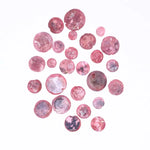 Raw Pink Diamonds 2–7 MM assorted coated round loose stones for pendants, rings, and custom jewelry making