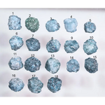 18 Pcs Natural Blue Rough Diamonds loose rustic earth mined raw fancy diamonds for jewelry making