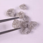 7.50 Ct Natural Grey Rough Diamond, uncut raw fancy earth mined irregular shape diamond for jewelry