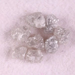 7.50 Ct Natural Grey Rough Diamond, uncut raw fancy earth mined irregular shape diamond for jewelry
