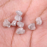 7.50 Ct Natural Grey Rough Diamond, uncut raw fancy earth mined irregular shape diamond for jewelry