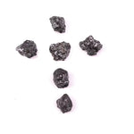 6 Black Rough Diamond Lot Loose Rough Earth Mined Diamond Lot Uncut Rough Diamond Lot Use For Jewerly making