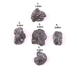 Natural Black Rough Diamond – Loose Uncut Raw Irregular Shape Earth Mined Diamond for Jewelry Making