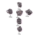 6 Black Rough Diamond Lot Loose Rough Earth Mined Diamond Lot Uncut Rough Diamond Lot Use For Jewerly