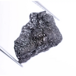 7.10 Ct Natural Black Raw Diamond Loose Uncut Irregular Shape Black Rough Diamond Jewelry