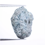 5.34 Ct natural blue rough diamond, loose raw uncut rustic earth mined for custom jewelry .