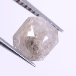 0.57 Ct Grey Colored Diamond Asscher Shaped Diamond Loose Diamond Use For Handmade Jewerlly