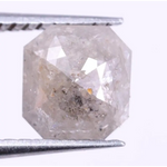 0.57 Ct Grey Colored Diamond Asscher Shaped Diamond Loose Diamond Use For Handmade Jewerlly