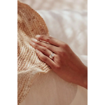 1.69 Ct MOI lab created marquise diamond ring, gold band, elegant and romantic jewelry piece.