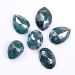 1.96 Ct Blue Colored Diamond Lot Pear & Oval Cut Diamond Lot Loose Lab Created Diamond Lot Use For Custom Jewerly