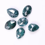 1.96 Ct Blue Colored Diamond Lot Pear & Oval Cut Diamond Lot Loose Lab Created Diamond Lot Use For Custom Jewerly