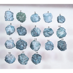 18 Pcs Natural Blue Rough Diamonds loose rustic earth mined raw fancy diamonds for jewelry making