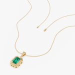 1.11 Ct genuine green gemstone pendant necklace with vibrant color and elegant design, perfect for luxury fine jewelry and stylish everyday wear