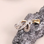 Victorian style P initial necklace with diamonds, handmade dainty jewelry, personalized anniversary gift for her