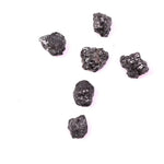 6 Black Rough Diamond Lot Loose Rough Earth Mined Diamond Lot Uncut Rough Diamond Lot Use For Jewerly