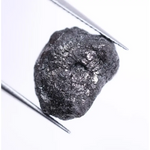 7.32 Ct Black Raw Diamond Unique Uncut Loose Rough Diamond for Custom Rings.