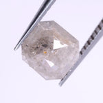 0.57 Ct Grey Colored Diamond Asscher Shaped Diamond Loose Diamond Use For Handmade Jewerlly