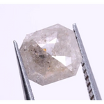 0.57 Ct Grey Colored Diamond Asscher Shaped Diamond Loose Diamond Use For Handmade Jewerlly