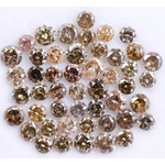 5.31 Ct Natural Mixed Color Diamond Lot Loose Rustic Round Cut Diamonds for Custom Jewelry,