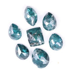 2.47 carat fancy blue diamond lot – 7 pcs pear, marquise, and cushion cut loose diamonds (5.03 x 4.00 to 5.04 x 4.03 mm) for jewelry – Jay Amar Gems