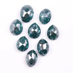 4.94 carat natural blue diamond lot – 8 pcs mixed pear, oval, and marquise cut loose salt and pepper diamonds for jewelry making – Jay Amar Gems
