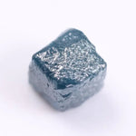 0.35 Ct Natural Blue Rough Diamond Cube Shape Uncut Raw Stone For Custom Jewerly