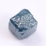 0.35 Ct Natural Blue Rough Diamond Cube Shape Uncut Raw Stone For Custom Jewerly