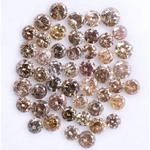 5.31 Ct Natural Mixed Color Diamond Lot Loose Rustic Round Cut Diamonds for Custom Jewelry,