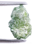 2.42 Ct Rare Natural Green Rough Diamond Uncut Irregular Shape Raw Earth-Mined Loose Diamond for Jewelry Making