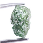 2.42 Ct Rare Natural Green Rough Diamond Uncut Irregular Shape Raw Earth-Mined Loose Diamond for Jewelry Making